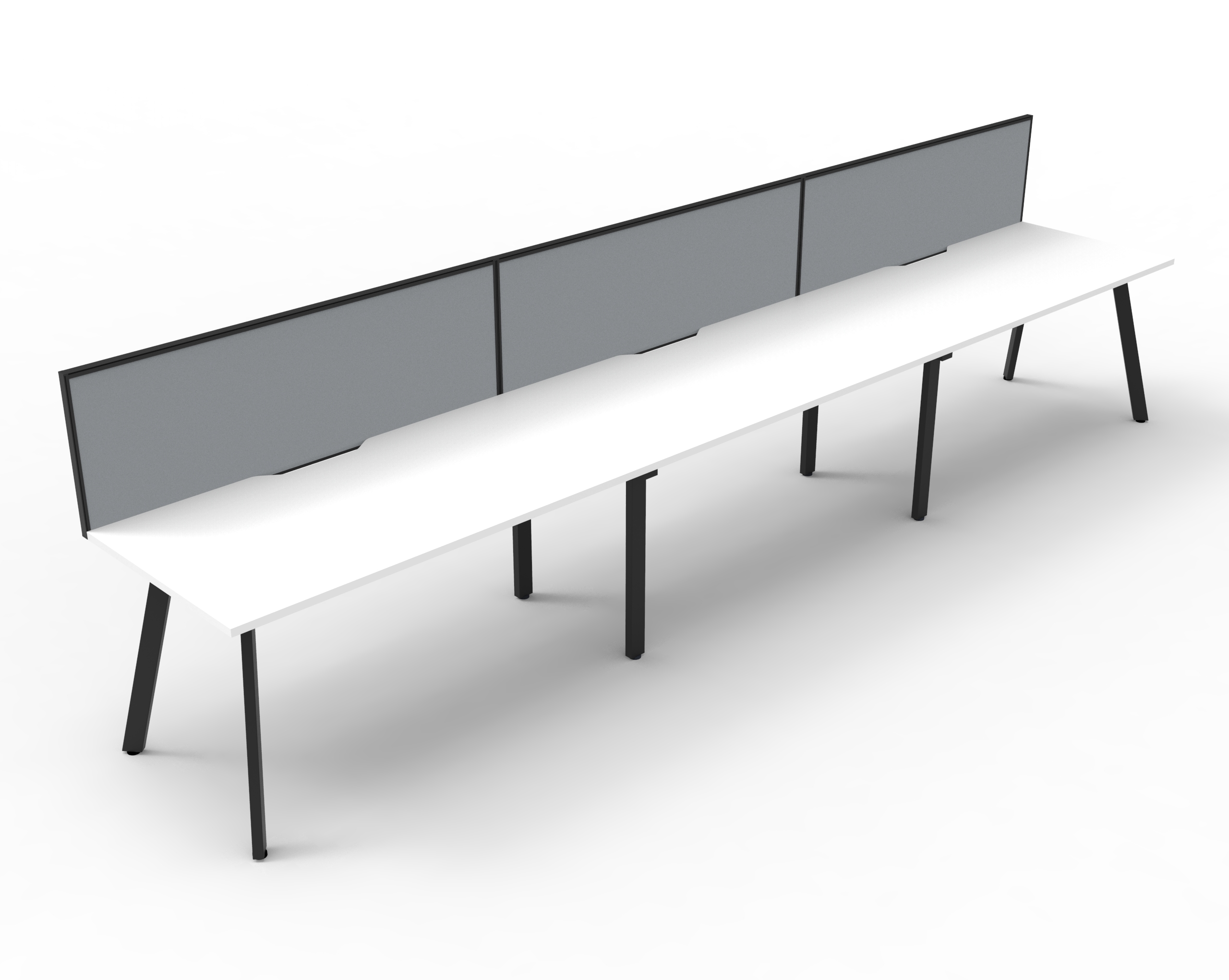 Eternity 3 Person Single Sided Workstation - With Screen